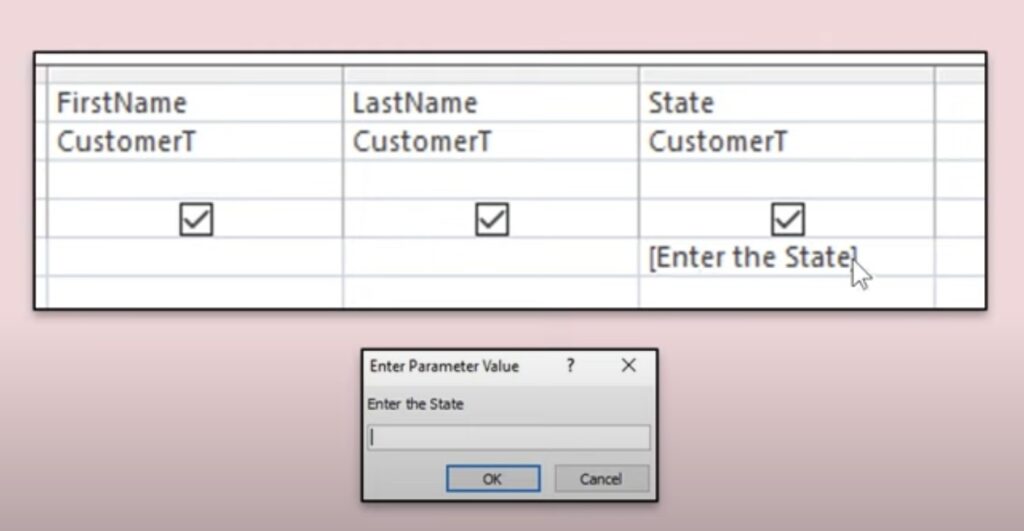 Parameter Query